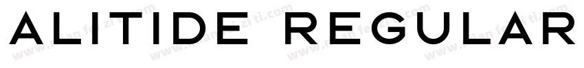 ALITIDE Regular字体转换